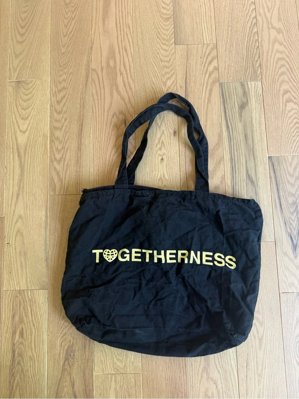 Michael Franti & Spearhead Togetherness  Black Canvas Zip Close Tote Bag